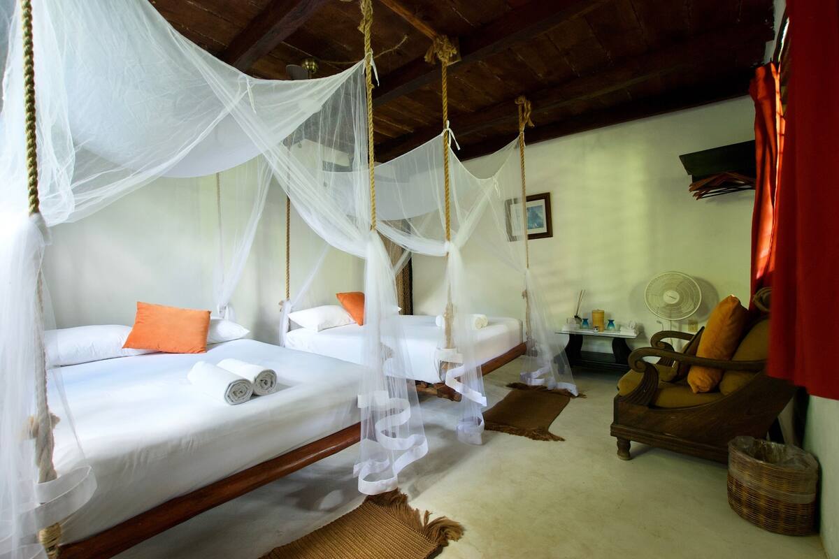 2 Double beds room, jungle view | WiFi (free), bed sheets
