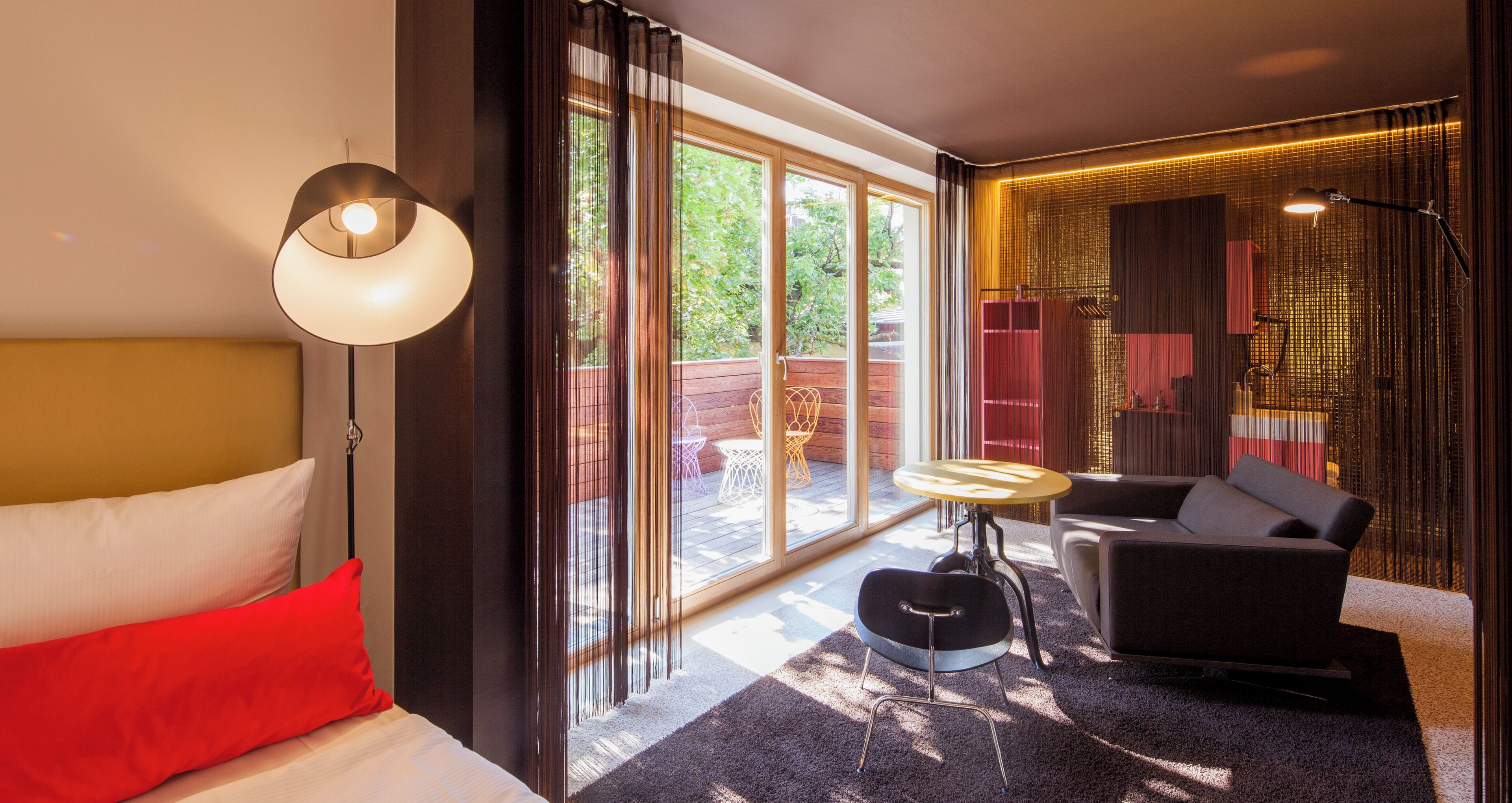 junior suite, balcony | living area | 40-inch flat-screen tv with satellite channels, tv