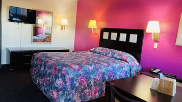 Desk, iron/ironing board, free WiFi, bed sheets