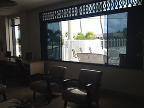 Blick von der Unterkunft