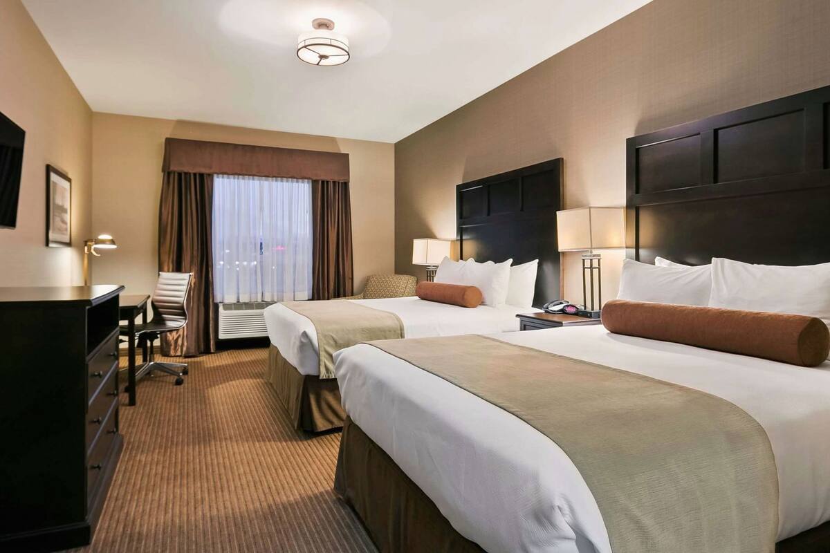 Premium bedding, pillow-top beds, in-room safe, desk