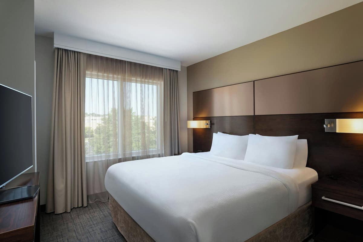 studio, 1 king bed with sofa bed | 1 bedroom, premium bedding, desk, laptop workspace