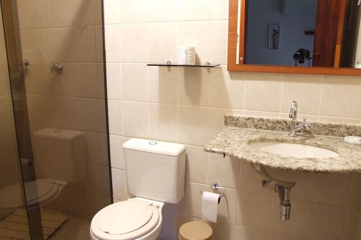 shower, rainfall showerhead, hair dryer