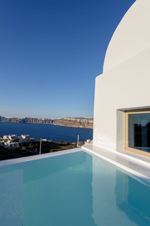 Presidentiële suite, uitzicht op zee (private plunge pool) | Kameruitzicht
