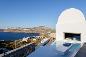Suite Présidentielle, vue mer (private plunge pool) | Vue de la chambre