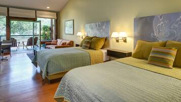 Premium bedding, pillowtop beds, in-room safe, desk