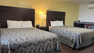 Queen Room with Two Queen Beds | Blackout curtains, iron/ironing board, free WiFi, bed sheets