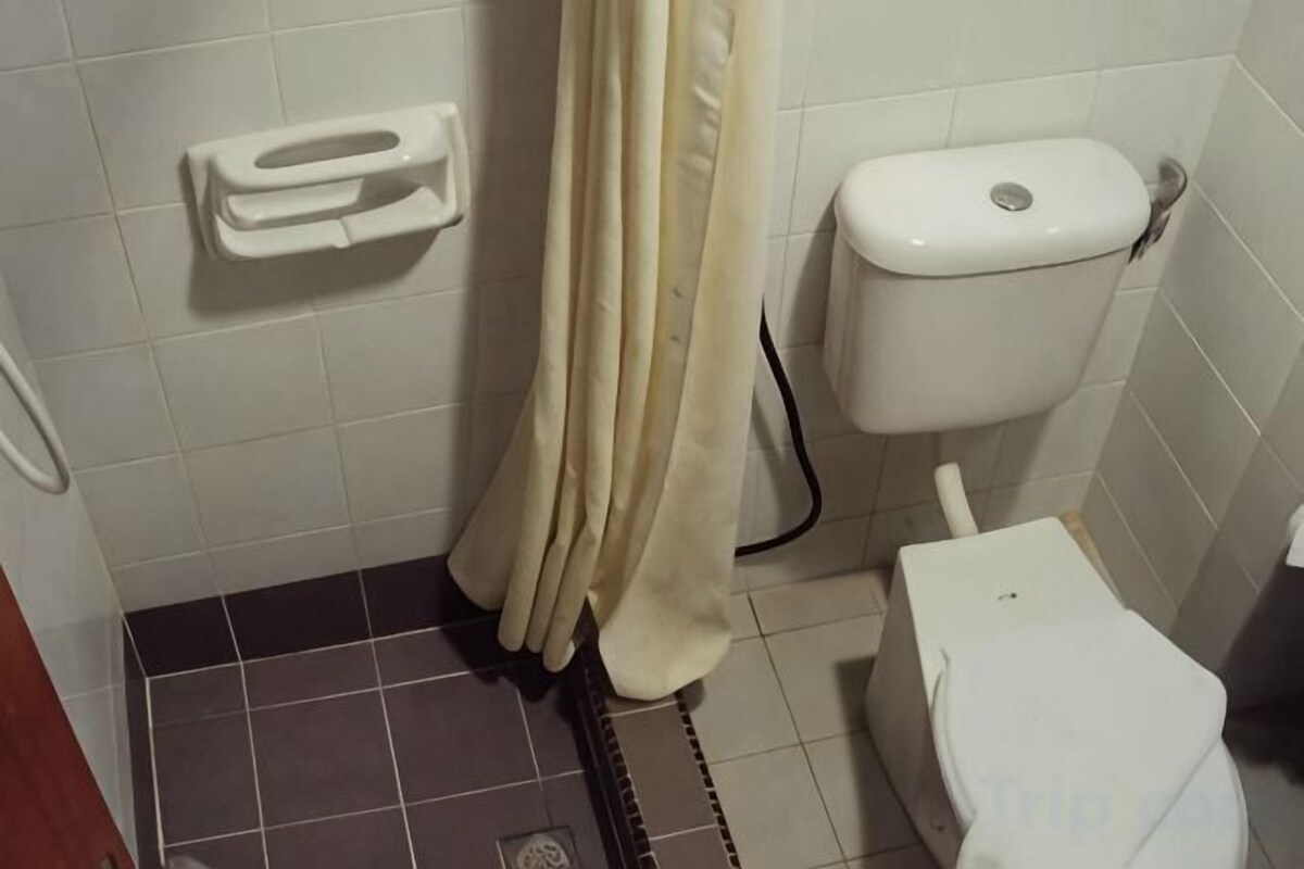 Ducha, secador de pelo, bidé y toallas
