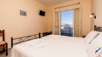 Superior Double Room, Beach View | Individually furnished, blackout drapes, iron/ironing board, free WiFi