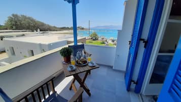 Romantisches Doppelzimmer, Meerblick | Blick vom Balkon