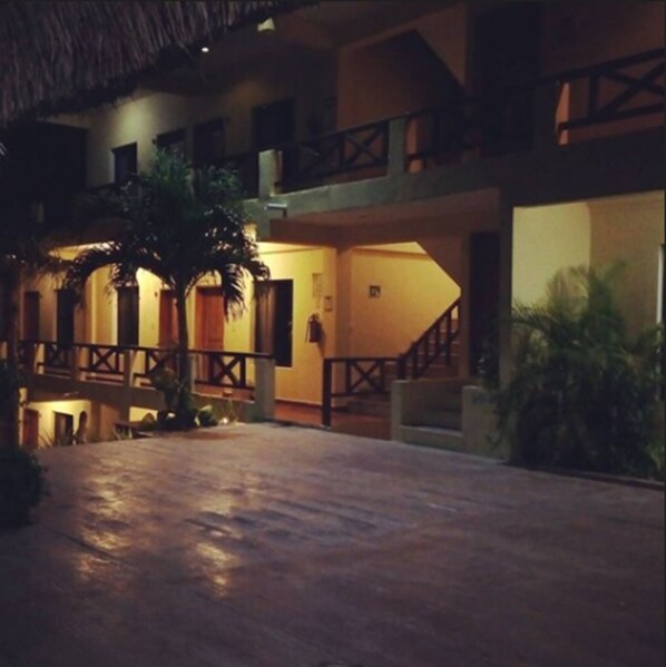 Front of property – evening/night