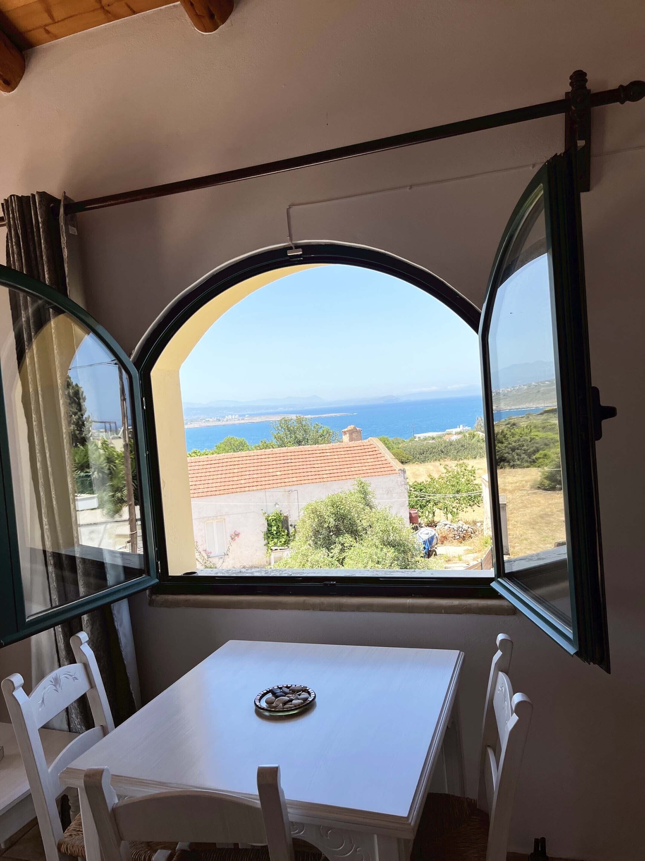 Apartment, 1 Bedroom, Sea View (Afrodite) | In-room dining