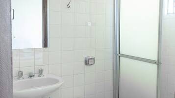 Shower, towels, soap