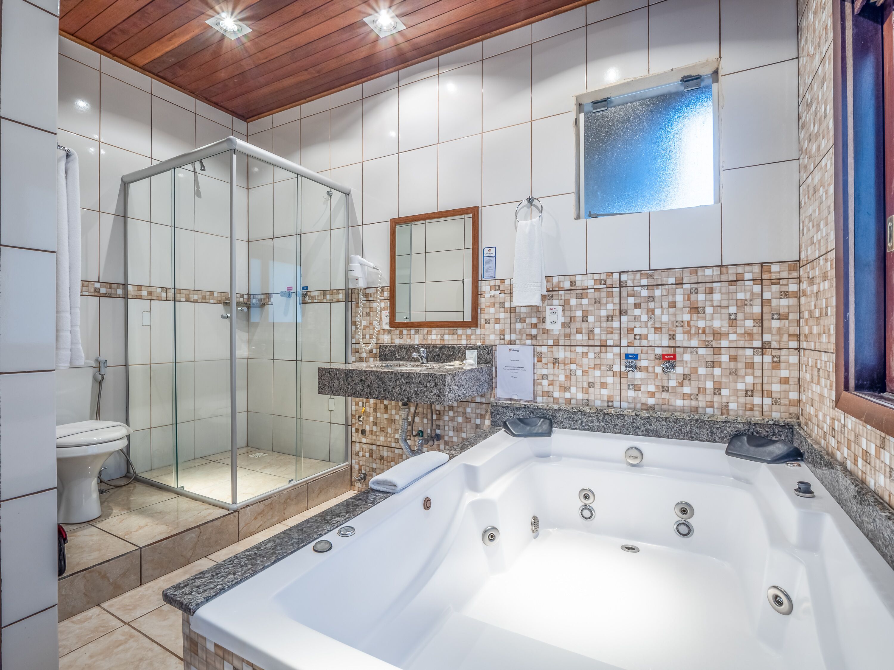 Luxury Room | Bathroom | Shower, free toiletries, hair dryer, towels