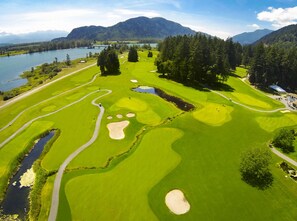 Blick auf den Golfplatz