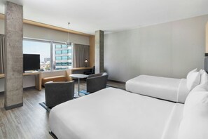Hypo-allergenic bedding, in-room safe, desk, laptop workspace
