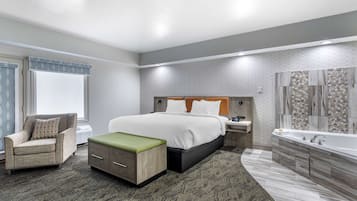 Habitación estándar, 1 cama de matrimonio grande, no fumadores, bañera de hidromasaje | Escritorio, tabla de planchar con plancha, wifi gratis y ropa de cama