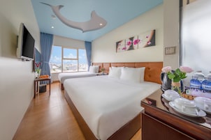 Select Comfort beds, minibar, in-room safe, individually furnished