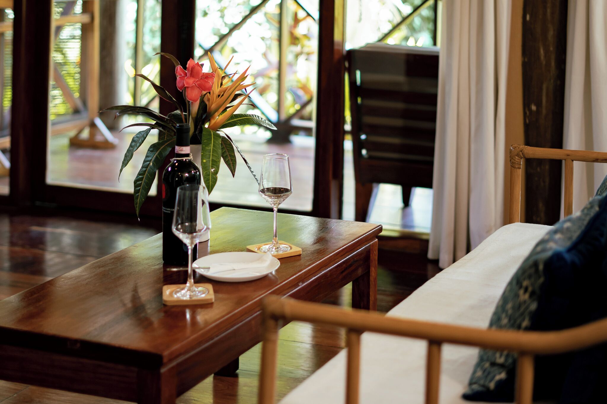 private bungalow garden view | minibar, in-room safe, desk, laptop workspace