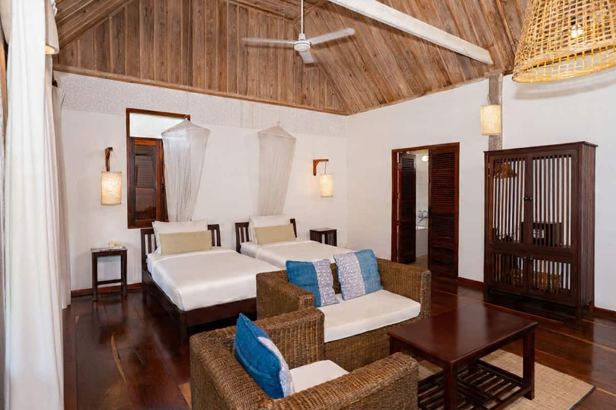 Private Garden Boutique Villa | Minibar, in-room safe, desk, laptop workspace