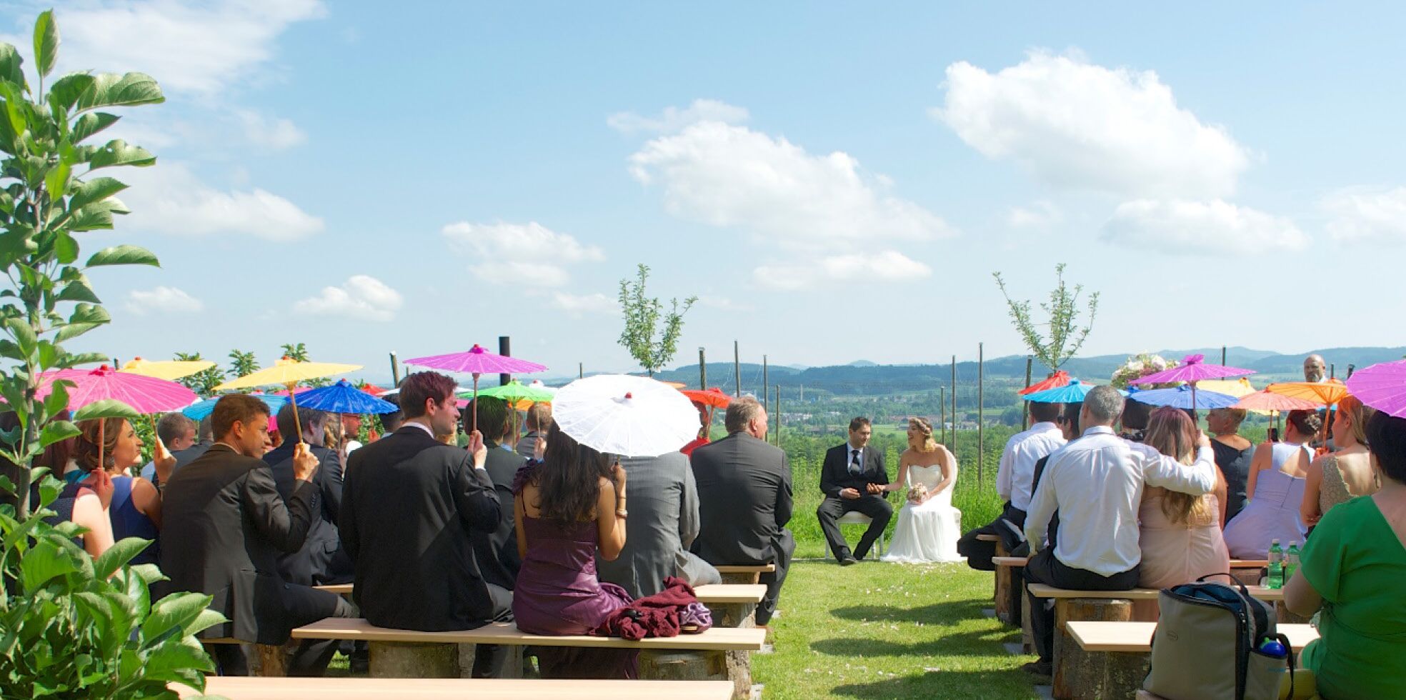 Aussenbereich für Hochzeiten