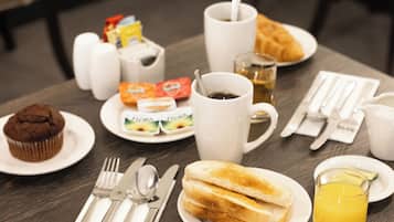 Daily English breakfast (GBP 12.95 per person)