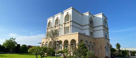 Voorkant van accommodatie