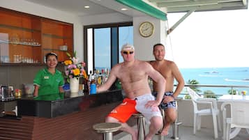 Poolside bar