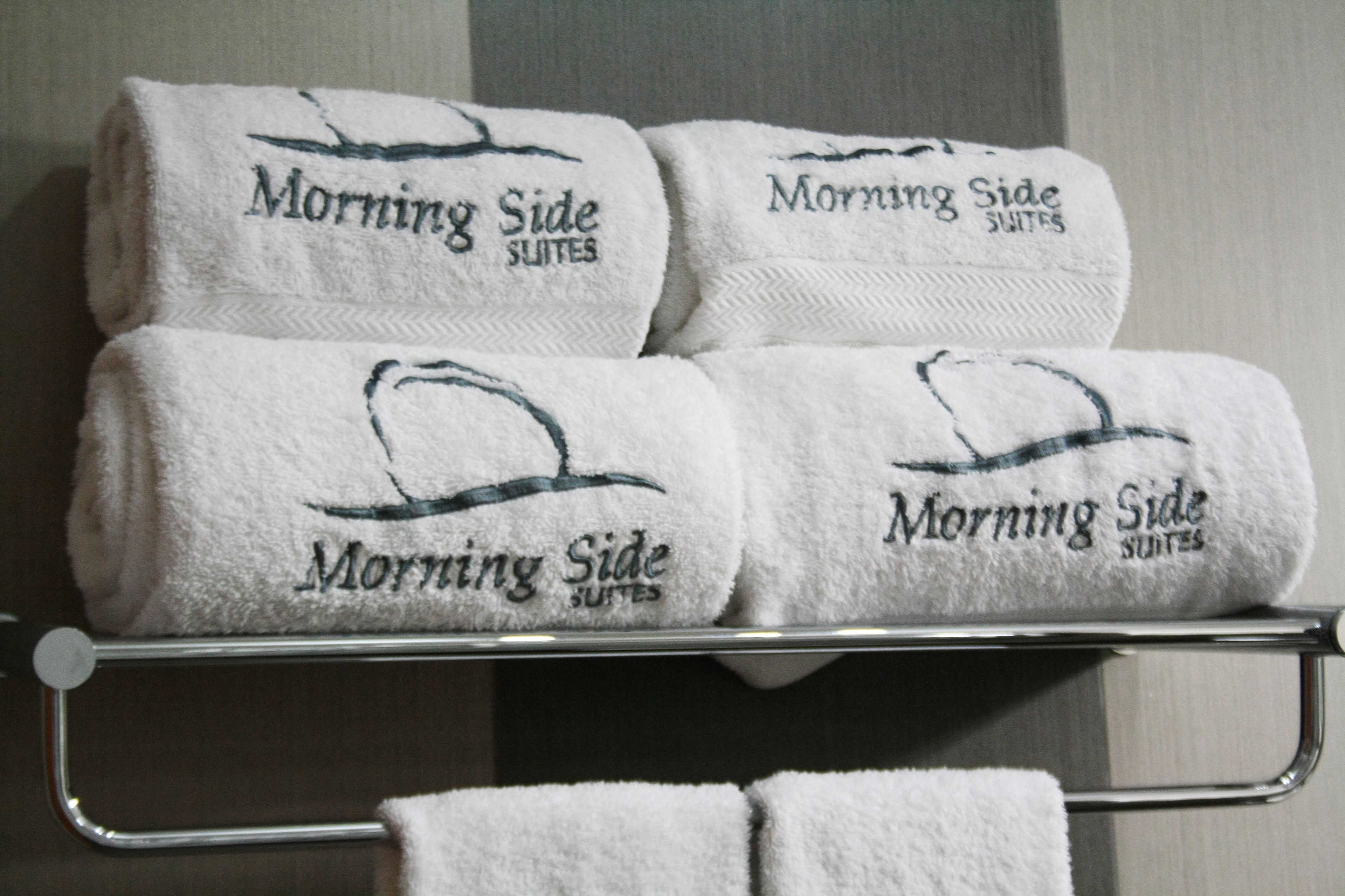 free toiletries, hair dryer, towels