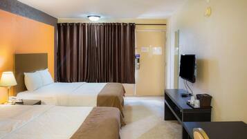 Premium bedding, desk, free WiFi, bed sheets