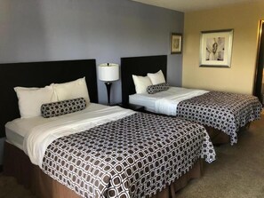 Premium bedding, desk, free WiFi, bed sheets