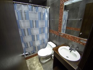 Hair dryer, towels