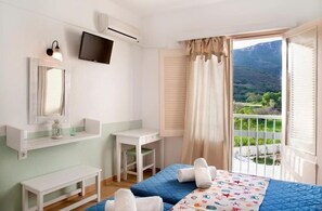Standard Room, Mountain View | In-room safe, bed sheets - Alea Mare Hotel (Leros)