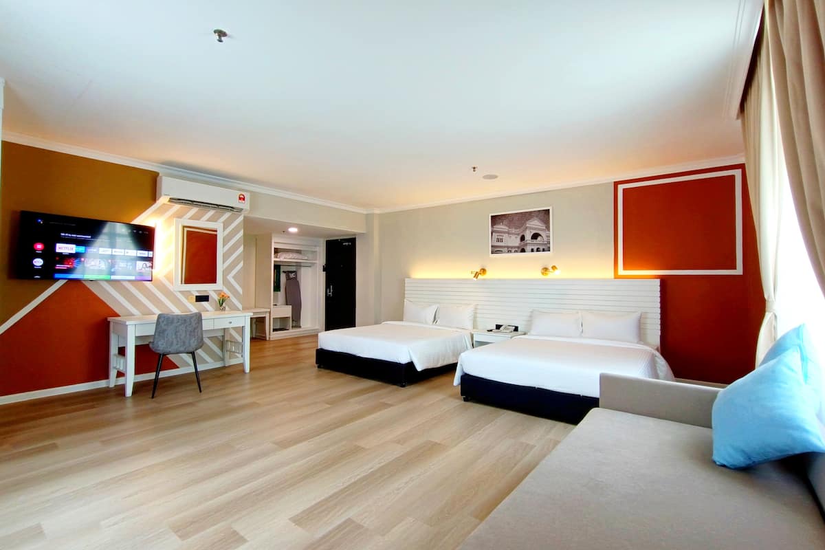 minibar, desk, free wifi, bed sheets