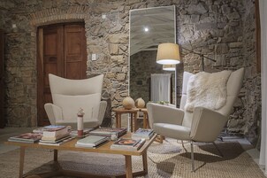 Double or Twin Room | Living area | 42-inch LCD TV with premium channels, TV, iPod dock