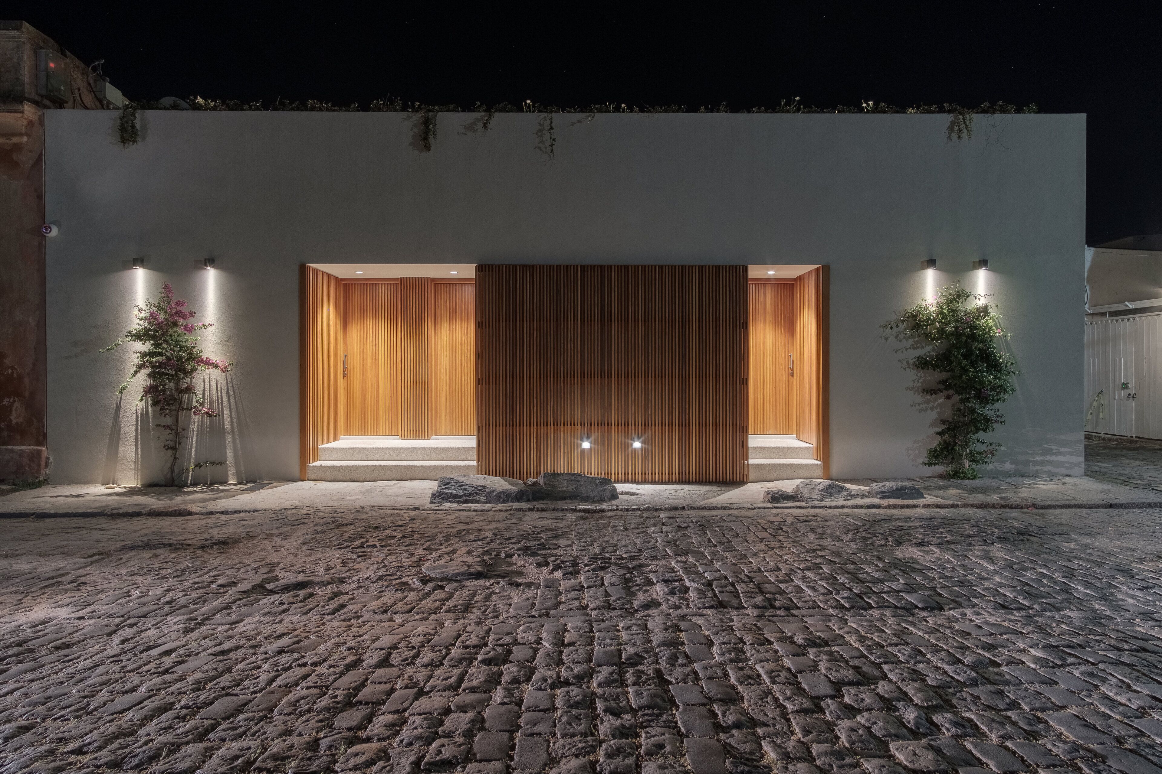 front of property – evening/night