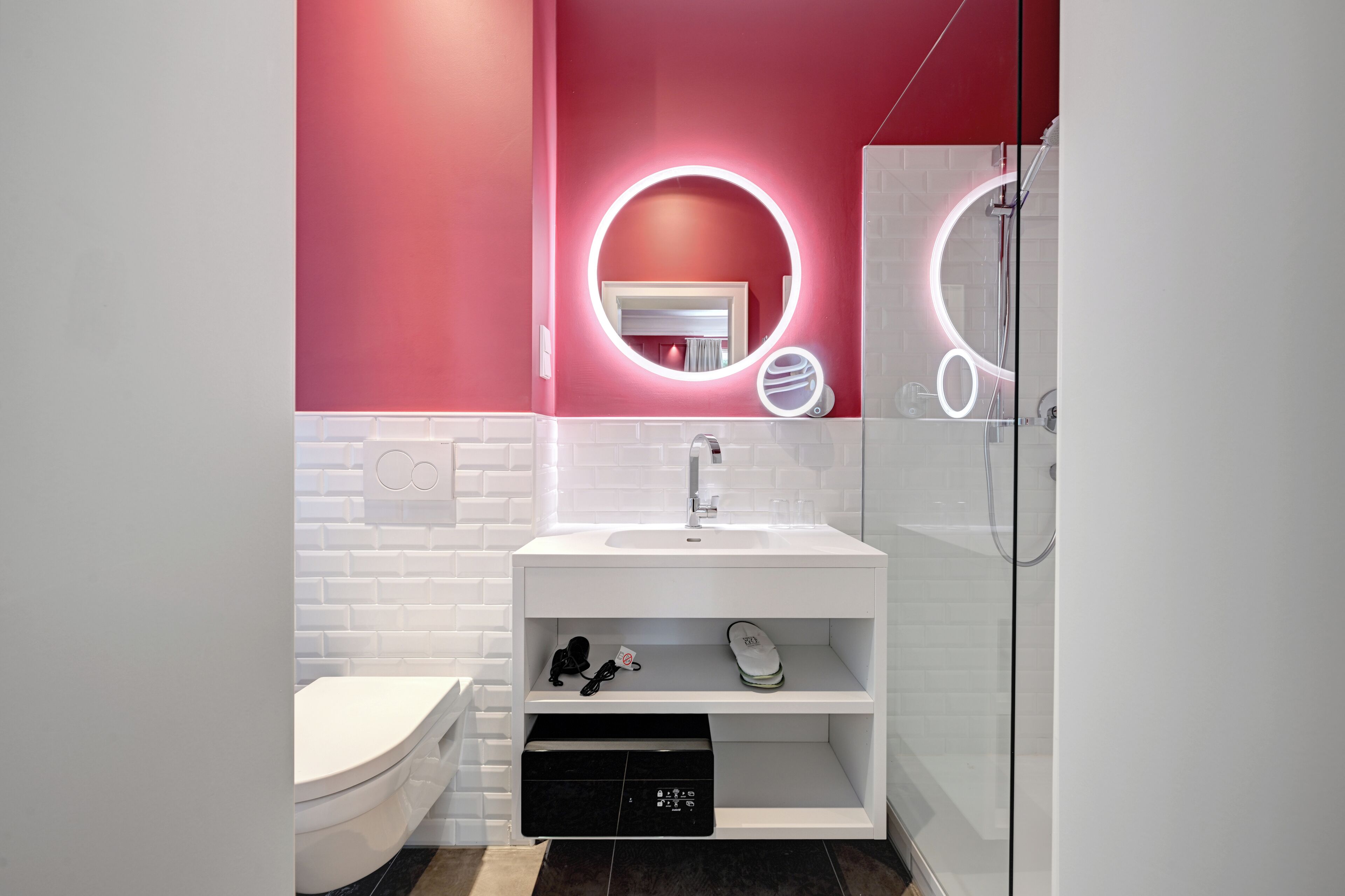 free toiletries, hair dryer, bathrobes, slippers