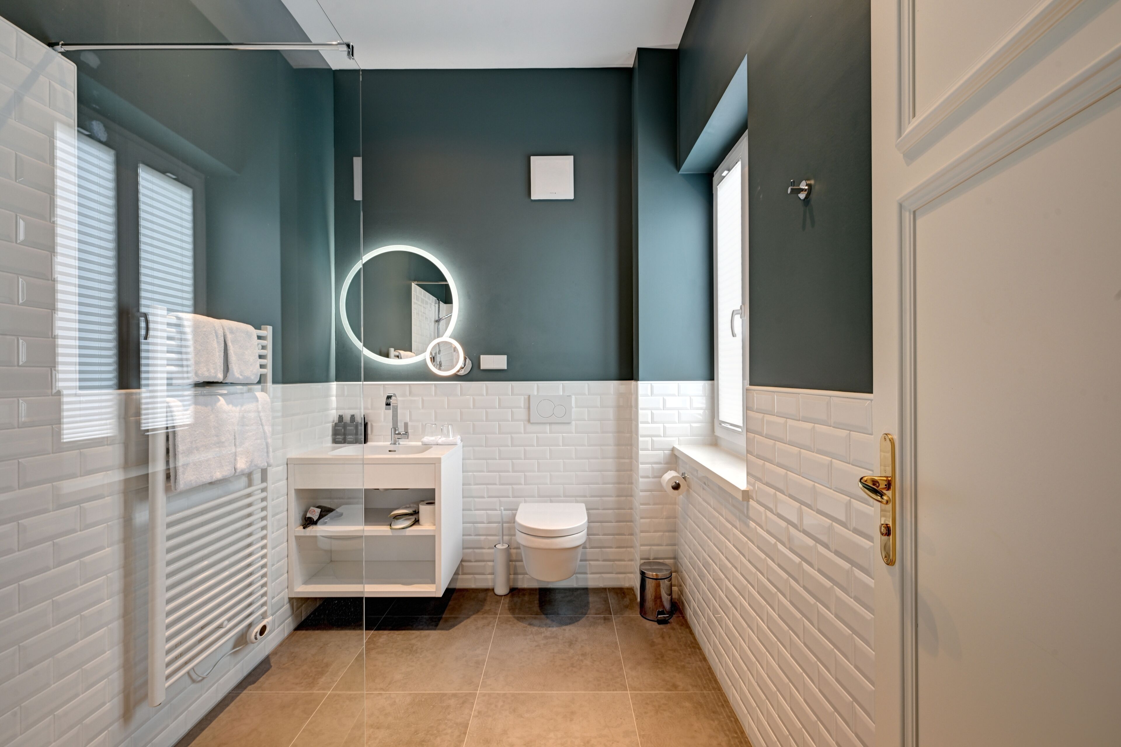 free toiletries, hair dryer, bathrobes, slippers