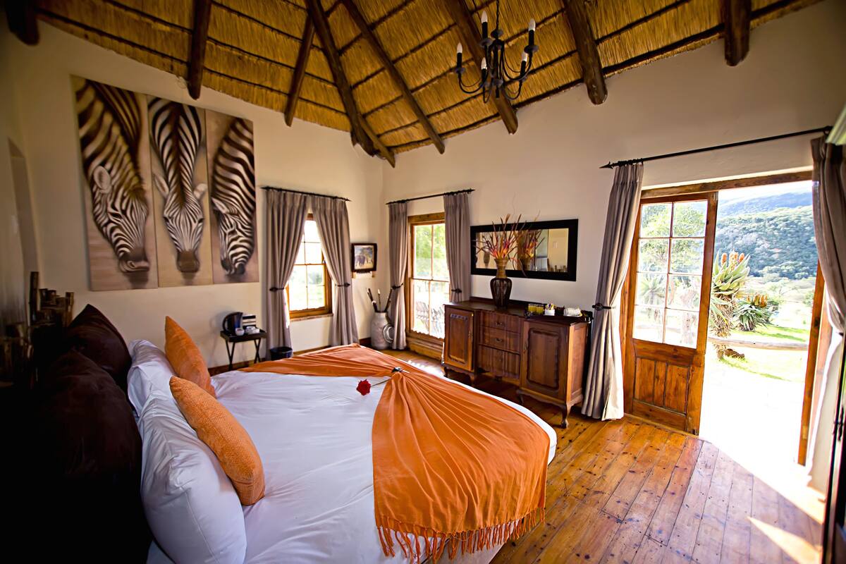 Zebra Lodge - Queen Room | Luxe beddengoed, pillowtop-bedden, verduisterende gordijnen