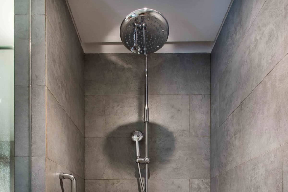 Bathroom | Hair dryer, slippers, towels