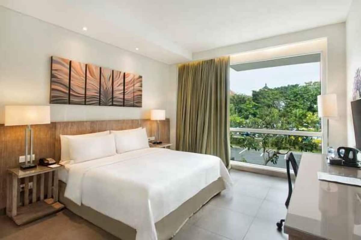 Ropa de cama de alta calidad y minibar