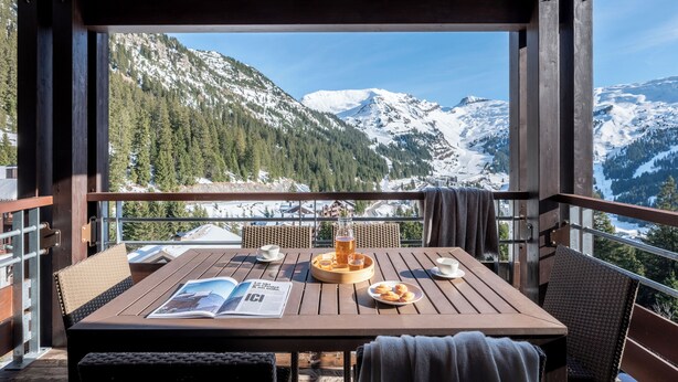 Appartement 8 personnes - 3 chambres - Balcon - Vue montagne | ลานระเบียง/นอกชาน