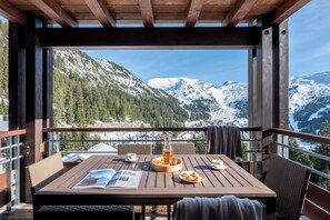 Appartement 8 personnes - 3 chambres - Balcon - Vue montagne | 테라스/파티오