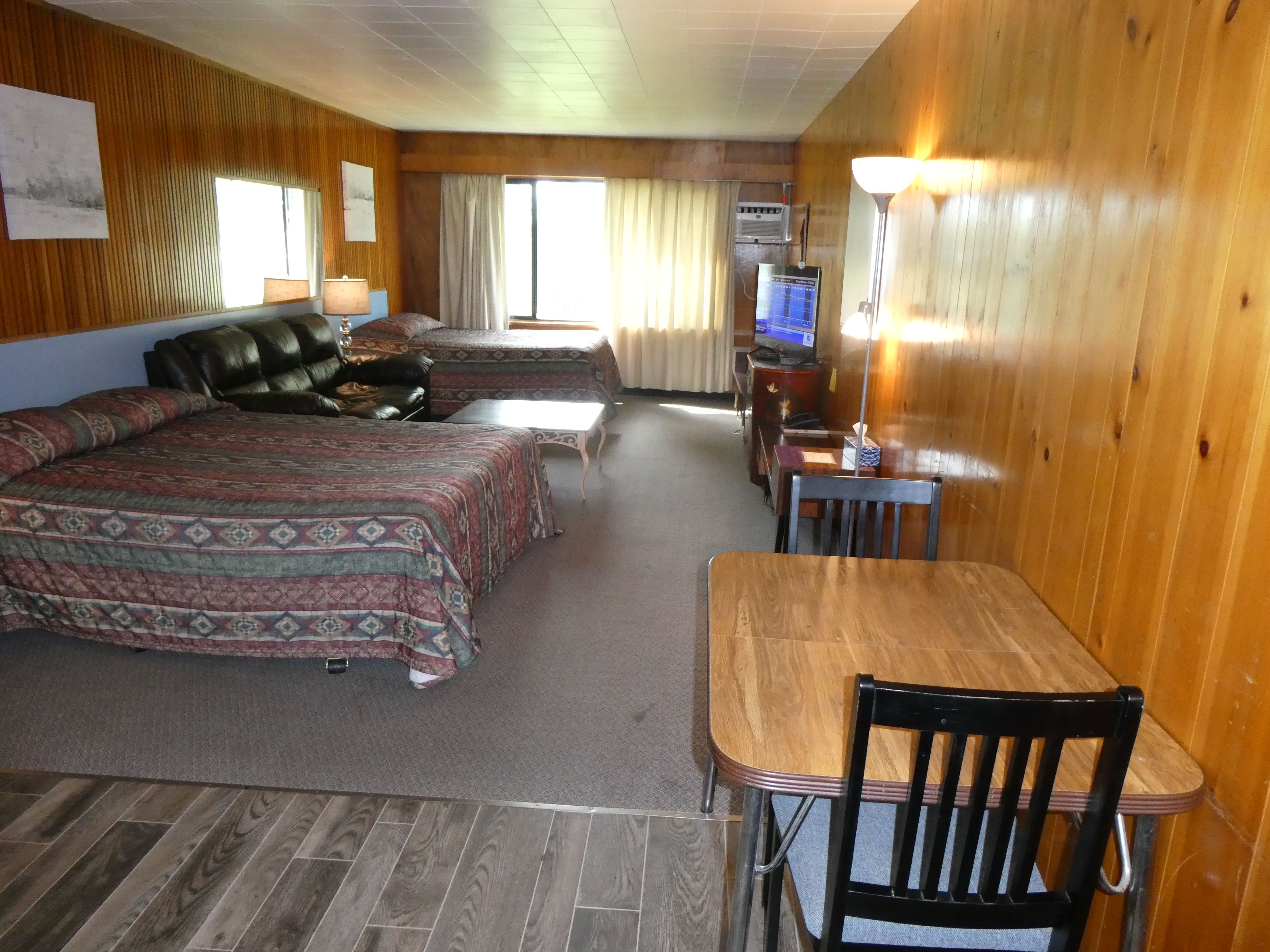 Desk, blackout curtains, iron/ironing board (on request), free WiFi