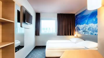 Doppelzimmer | Schreibtisch, schallisolierte Zimmer, kostenloses WLAN, Bettwäsche