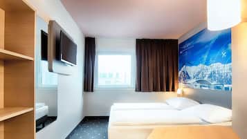 Doppelzimmer | Schreibtisch, schallisolierte Zimmer, kostenloses WLAN, Bettwäsche