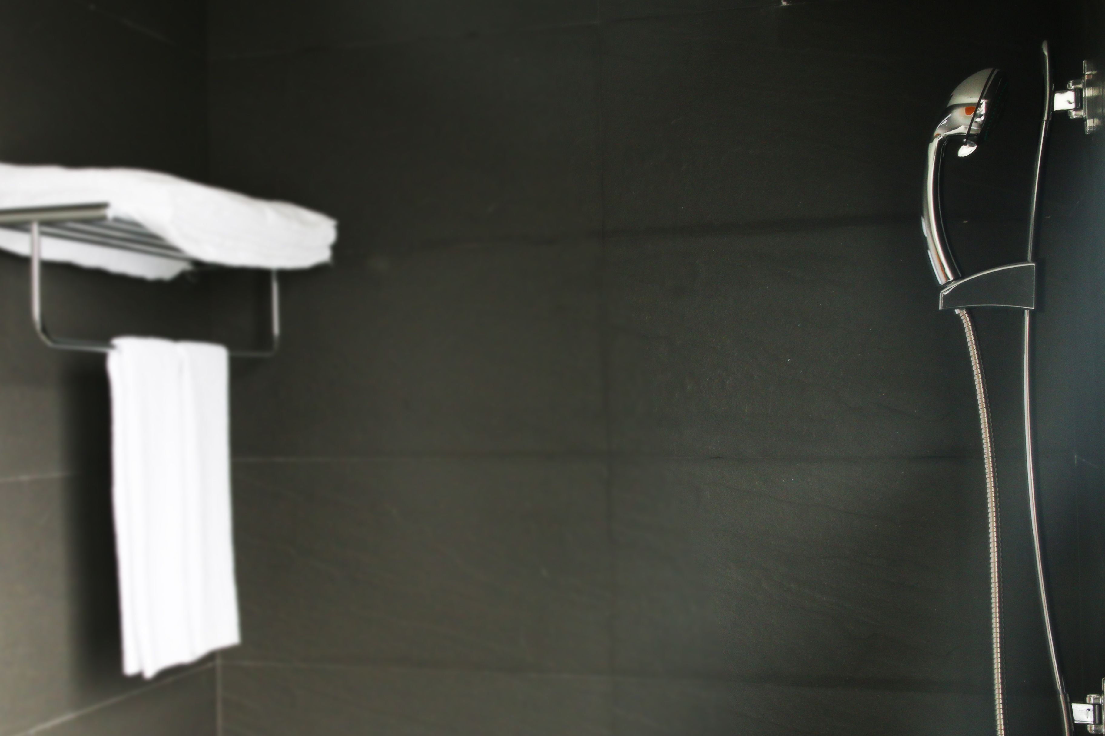 free toiletries, hair dryer, slippers, towels