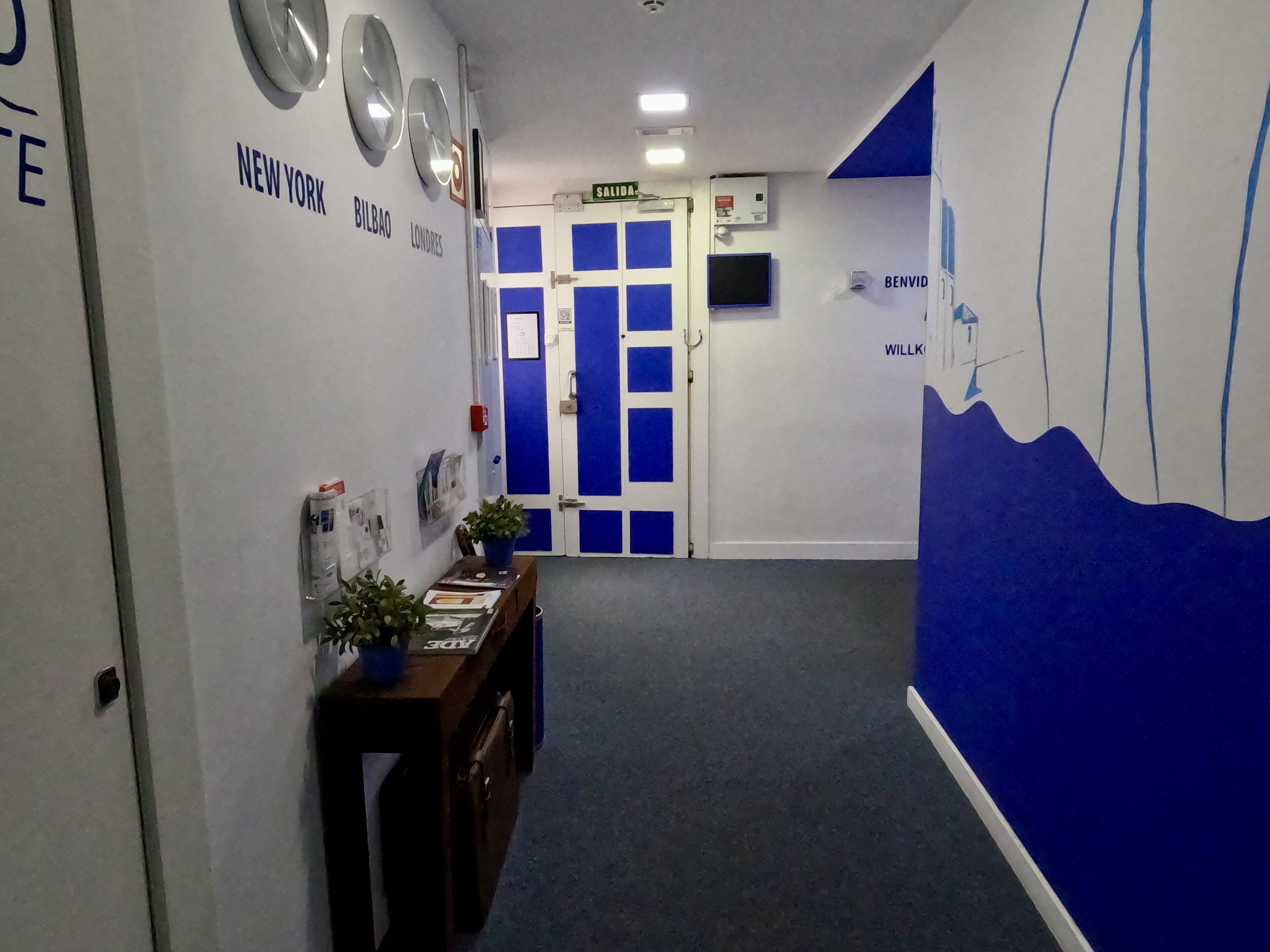 Interior entrance