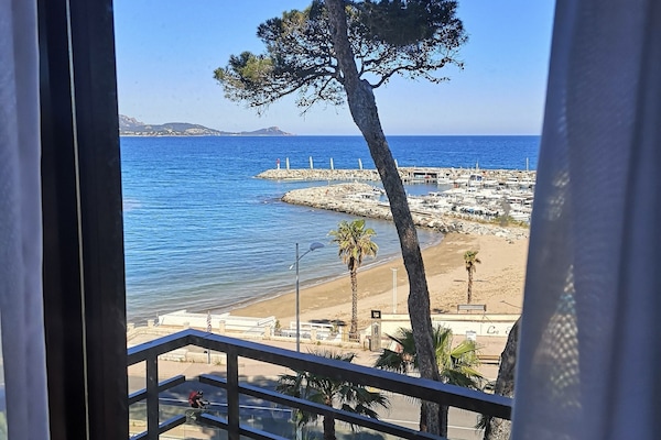 Camera Comfort, 1 camera da letto, balcone, vista mare | Biancheria da letto di alta qualità, minibar, una cassaforte in camera