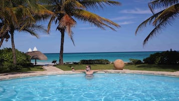 Outdoor pool, open 7:30 AM to 4:30 PM, pool umbrellas, pool loungers